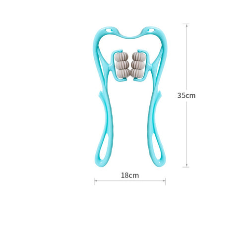 6-Roller Neck & Shoulder Massager with Bonus Jade Scraping Board