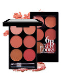 6-Color Blush Palette – Multi-Shade Face Makeup Tray
